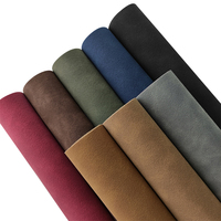 Cuir synthétique aspect daim foncé, finition mate hivernale, pour la confection de chaussures élégantes, nœuds pour cheveux, boucles d'oreilles, bottes - Pièces et accessoires spéciaux pour sacs