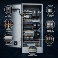 Panel Eléctrico Profesional Serie XL-21 LV 380V 15kA Tipo Fijo de Pie para Gabinete de Control de Bombas, Ventiladores y Transportadores