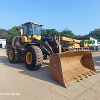 Chargeuse frontale Shantui L53-G d'occasion de 5,3 tonnes avec accessoires inclus pour les travaux miniers, les carrières, les ports et la manutention de matériaux lourds