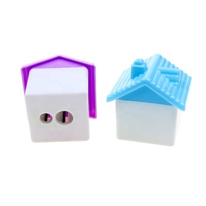 <span class=keywords><strong>Taille</strong></span>-<span class=keywords><strong>crayon</strong></span> multicolore créatif en forme de <span class=keywords><strong>maison</strong></span> <span class=keywords><strong>Taille</strong></span>-<span class=keywords><strong>crayon</strong></span> manuel en plastique à deux trous pour enfants - Product Image 1