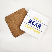 Sous-verres de sublimation personnalisables de 3,94 pouces (100 mm) carrés et à coins arrondis, antidérapants, tapis et coussinets imperméables pour la sublimation