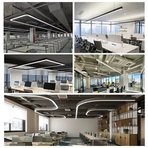 Diseño de Iluminación Interior Creativo, Lámpara Colgante LED en Forma de S, Luz Lineal Curva - Product Image 2