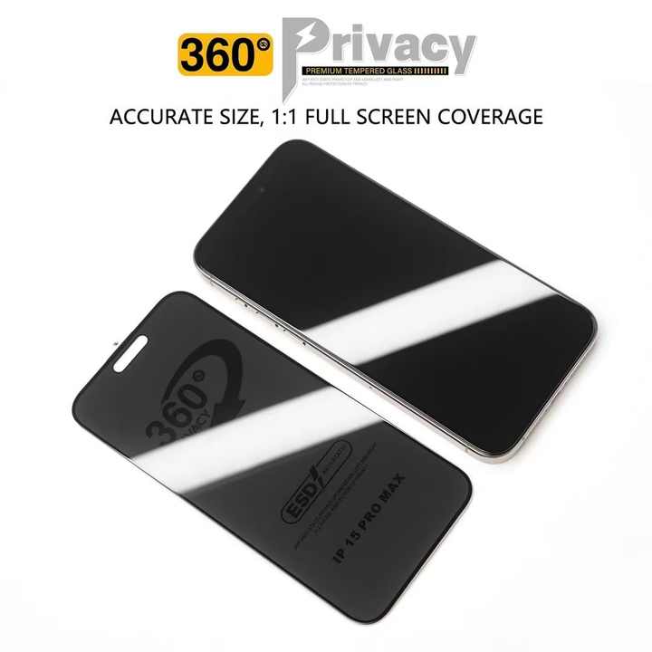 360° Privacy Screen Protectors Anti-Spy 9H Hardness Anti Spy 360 ...