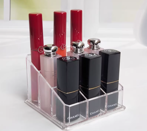 Estuche de Cartón para 9 Labiales, Plegable, Portátil, Pequeño, Transparente, Organizador de Brillo Labial, Exhibidor de Perfumes y Aceites Esenciales - Product Image 6