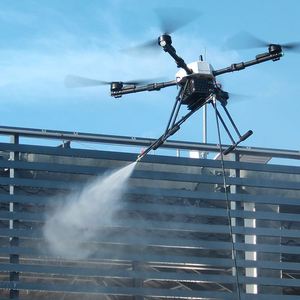 JIUSI D15R Tethered Cleaning <b>Drone</b> for Window Glass Facade and Solar Panel High Pressure Washing - Product Image 1
