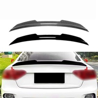 Aileron de coffre et de toit en ABS noir brillant et à motif carbone pour Audi A5 F5 Sportback 2017-2024