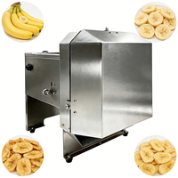 Commerciële motorische bananen snijmachine 10 inch 304 roestvrijstalen kop voor smoothies, groenten & gember. Voorkomt rommelige handsneden, perfecte ronde plakjes.