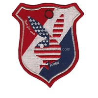 Écussons en tissu brodés sur mesure, broderie chevron, accessoires pour uniformes, badges avec logo personnalisé, meilleur service OEM