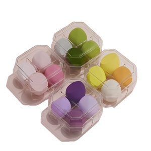 Éponge de maquillage lavable XUNFUJI en forme de <span class=keywords><strong>gourde</strong></span>, houppette en forme de goutte d'eau, coussin d'<span class=keywords><strong>air</strong></span> cosmétique avec impression de logo - Product Image 4
