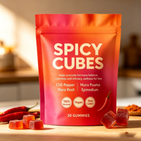 Gummies OEM personnalisées aux cubes épicés de Lignosus – Complément alimentaire à base de plantes pour le soutien respiratoire et immunitaire – Vente en gros de cubes gommeux épicés aux herbes
