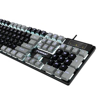 Clavier de jeu filaire à blocs de couleur Q8, clavier mécanique pour ordinateur, souris et clavier pour ordinateur