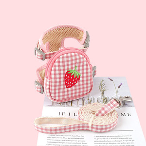 2025 sang trọng mèo và chó Ba lô khai thác Polyester Dây đeo ngực hình chữ I kích thước vừa và nhỏ thời trang phong cách hoạt hình - Product Image 1