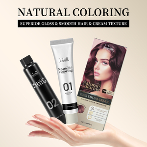Kit Crema Colorante Permanente per <span class=keywords><strong>Capelli</strong></span> OEM con Estratto di Erbe e Cheratina, Senza Ammoniaca, Idratante, Lisciante, Copre i <span class=keywords><strong>Capelli</strong></span> Grigi, Cosmetico per Donne Adulte - Product Image 3