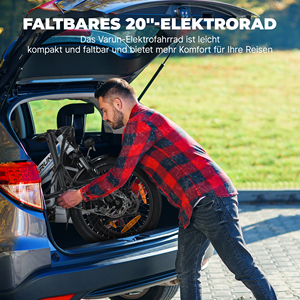 VARUN C20-1 20" Foldable E-<b>Bike</b> 250W 48V7.8Ah Shimano7-Speed Disc Brake 25.8KG EU Fast Delivery Suburban Rides - Product Image 6