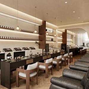 Tủ trưng bày mỹ phẩm, salon nail thiết kế riêng, có đèn LED, kệ treo tường cho cửa hàng làm đẹp - Product Image 2