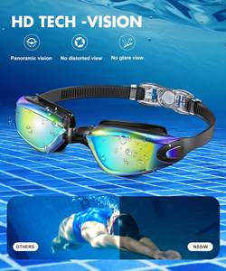 הטוב ביותר לשחות משקפי מגן למבוגרים עבור מבוגרים מסגרת גדולה PC eyewear אופנתי נגד ערפל לשחות eyewear עבור זכר ונקבה - Product Image 2