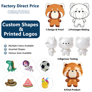 Palloncini in lamina <span class=keywords><strong>a</strong></span> forma di animali dei cartoni animati della serie Matte, vari modelli, <span class=keywords><strong>a</strong></span> forma di orsetto, unicorno, per decorazioni di compleanno - Product Image 2