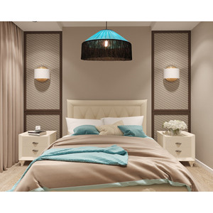 Colore Tiffany fantasia paralume fatto a mano con frange nere, luce a sospensione. - Product Image 1