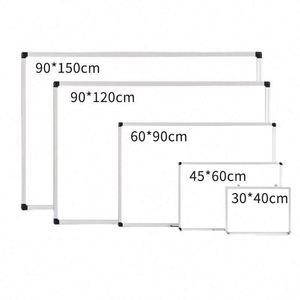 Tableau blanc magnétique mural en aluminium effaçable avec logo personnalisé pour la maison ou le bureau - Product Image 2