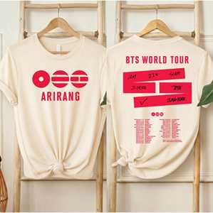T-shirt OEM ODM Arirang 2026 World Tour B, Merch Arirang Tour, T-shirt <span class=keywords><strong>RM</strong></span> <span class=keywords><strong>Jin</strong></span> Suga JHope Jimin V Jungkook, Cadeau ARMY, Concert Kpop - Product Image 4