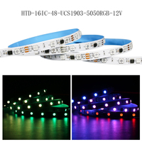Luz LED SMD WS2811 5V, Luz de Paisaje SMD WS2811 12V, Tira LED Inteligente con Control Inteligente, Tira LED RGB con Función de Seguimiento