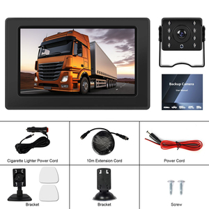 Podofo 4.3'' <b>Car</b> Monitor Parking <b>Reverse</b> HD Display DC9V-36V Rear View Screen IP68 Waterproof <b>Car</b> Reversing <b>Camera</b> OEM - Product Image 6