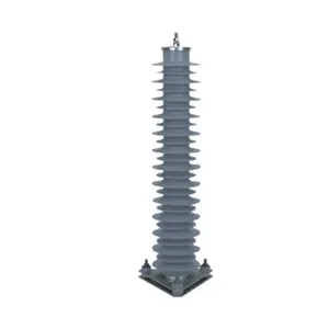 Metal-Oxide Surge Arrester 110KV OEM Sistem Perlindungan Petir Luar Ruangan 35-220KV Komposit Surge Arrestor