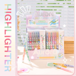 डुअल-टिप मैजिक हाइलाइटर्स सेट-12-रंग फ्लोरोसेंट रंग रंग, अध्ययन के लिए रंग बदलने वाले पेन - Product Image 3