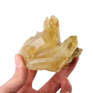 Natuurlijke Ruwe Citrien Crystal Cluster Geode Steen Minerale Specimen Edelsteen Voor Reiki Healing Woondecoratie