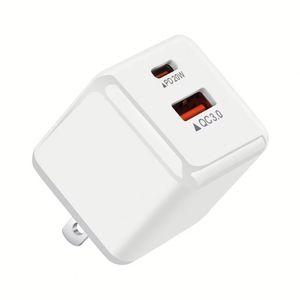 US EU UK Plug PD 20W <b>Type</b> <b>C</b> Power <b>Adapter</b> QC3.0 Mini Fast Charging Smartphone <b>USB</b> A+<b>C</b> Wall Charger - Product Image 1