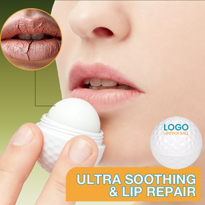 Baume à lèvres hydratant et réparateur de haute qualité en forme de balle de golf, parfum vanille, idéal pour les lèvres gercées – Excellent choix de cadeau OEM - Product Image 2