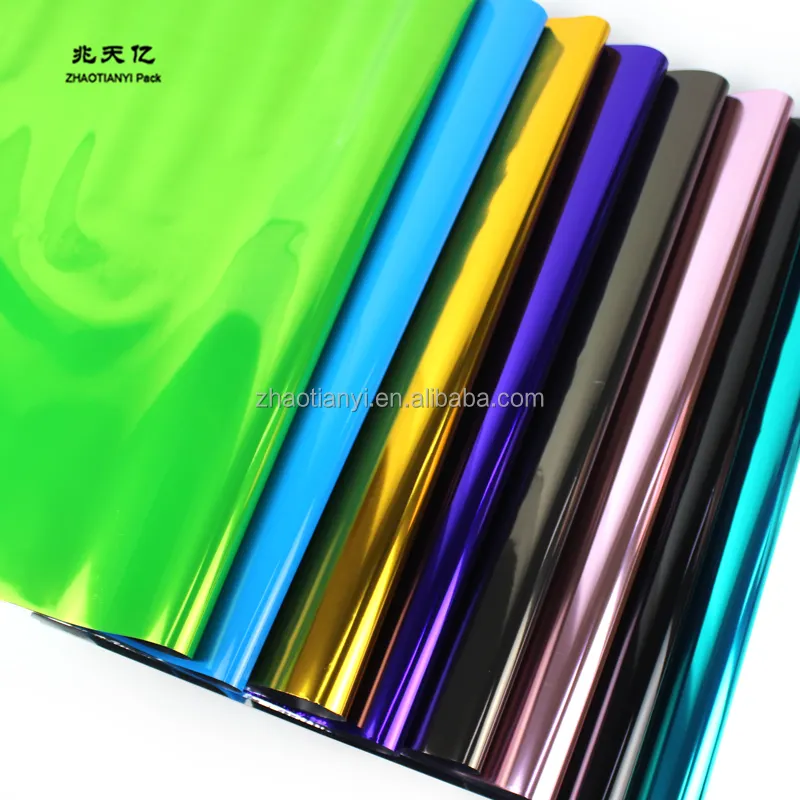 Rotolo di pellicola di plastica trasparente morbida in PVC trasparente colorato lucido glitterato per realizzare borse alla moda/decorazioni per scarpe