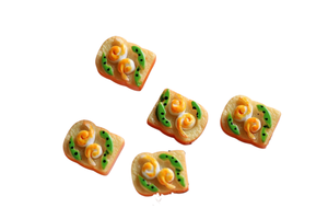 Simulación de comida de juguete: Huevos fritos, pan, <span class=keywords><strong>hamburguesas</strong></span>, rebanadas de tostadas, resina DIY, pegamento, fundas para teléfonos, joyería - Product Image 6