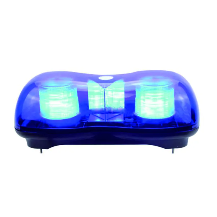 Amber blue 12v xenon peanut magnetic emergency vehicle strobe warning beacon mini light bar for trucks