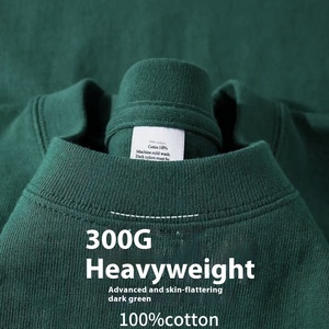 เสื้อยืดผ้าคอตตอนหวีเนื้อหนัก 300 กรัม แบบยูนิเซ็กซ์ - ผ้าคอตตอน 100% ถักแบบเรียบ สวมใส่สบาย ทรงหลวม ไม่เป็นขุย แขนสั้น ปรับแต่งได้ - Product Image 3