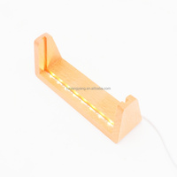 Support de cadre photo en bois en forme de U avec base LED pour table, bureau, décoration de pièce