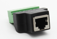 Connexion et connecteurs informatiques RJ45 femelle à borne à vis connecteur 8 broches adaptateur d'extension de câble Ethernet
