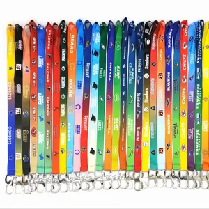 Rugby Football Club 32 Team Lanyard Groothandel Flesopener Haak Metalen Gesp Neck Strap