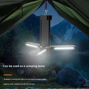 Lampe de poche LED multifonctionnelle Lampe de secours ABS <span class=keywords><strong>rechargeable</strong></span> par <span class=keywords><strong>USB</strong></span> IP65 Touch Control 6000K Lumière du jour Dimmable Lampe de camping - Product Image 5