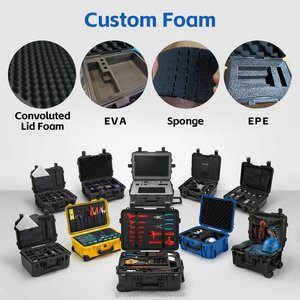 Custom Foam Waterproof IP67 Tactical <strong>Gun</strong> Protective <strong>Case</strong> Outdoor Storage <strong>Hard</strong> Plastic Tool <strong>Cases</strong> with Foam - Product Image 2