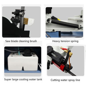 Scie à ruban horizontale portable semi-automatique pour métaux Coupe lisse et précise Efficacité de coupe élevée - Product Image 4