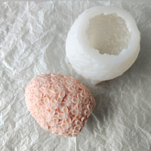Nouveau pâques 3D boule <span class=keywords><strong>de</strong></span> fleur d'oeuf <span class=keywords><strong>de</strong></span> grande taille bougie moule en Silicone pour bricolage fait <span class=keywords><strong>maison</strong></span> - Product Image 5