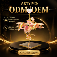 Kit de Modélisme 3D en Métal DIY Carillon Éolien Avion Amour et Paix, Jouet Éducatif STEM Personnalisable en Gros, Décoration, Vente Directe Usine, OEM, CE EN71
