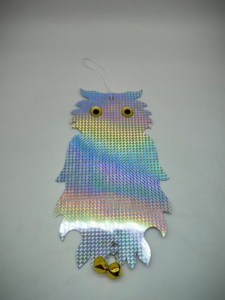 อุปกรณ์ทำสวน <span class=keywords><strong>แผ่น</strong></span>ไล่นกทรง<span class=keywords><strong>นก</strong></span>ฮูก สีสันสดใส ปีกกว้าง พร้อมกระดิ่ง - Product Image 6