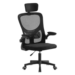 Yüksek düşük geri rahat ayarlanabilir bilgisayar ergonomik istemci silla döner döner ağ sırtlıklı sandalye yönetici ofis koltuğu