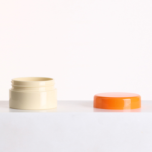 Color de inyección Naranja Tapón de rosca Cosmético Beige Redondo Vacío Plástico Gel para uñas Pegamento UV Frascos Loción Crema para ojos Tarro en polvo - Product Image 2