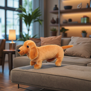Süper yumuşak peluş sosis köpek <span class=keywords><strong>Dachshund</strong></span> köpek 12 "doldurulmuş hayvan peluş oyuncaklar yürümeye başlayan bebek çocuk hediyeler - Product Image 3