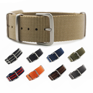 Correa de Reloj Deportiva de Nailon de 18mm 20mm 22mm 24mm, Accesorios para Correas, Hebilla, Bandas 007, <span class=keywords><strong>James</strong></span> <span class=keywords><strong>Bond</strong></span>, Negra, Correa de Reloj de 20mm - Product Image 6