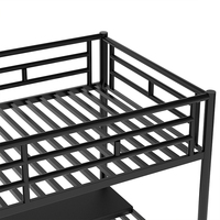 Lit superposé en métal réglable Double taille simple Mobilier de maison Cadre en acier et fer pour dortoir Hôtel École Appartement Utilisation