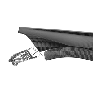 Parafango anteriore in fibra di carbonio reale con rifiniture laterali V per <span class=keywords><strong>Honda</strong></span> 11th Civic FL1 2021-2024 parafanghi civici - Product Image 3